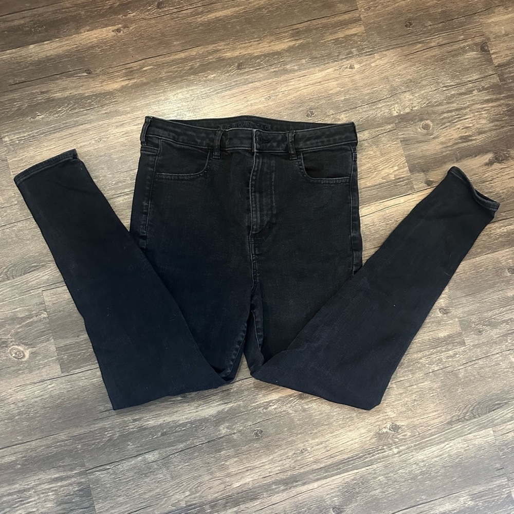 American Eagle Black Jeggings Size 14